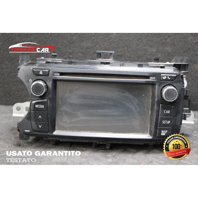 86140-0D010 AUTORADIO NAVIGATORE Gps Toyota Yaris 3 Iii P13(2010 ...