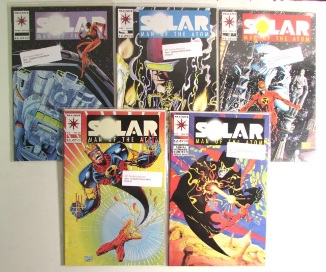 Solar Man of the Atom Lot of 5 #20,21,22,23,25 Valiant (1993) 1st Print Comics