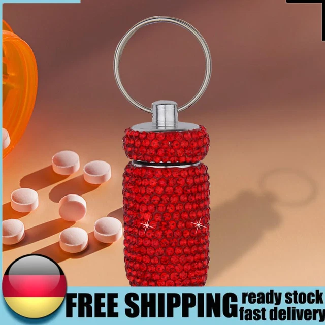 Alloy Medicine Storage Box Aluminum Travel Pill Medicine Box for Outdoor Camping