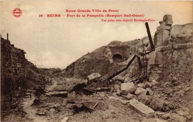 CPA AK Militaire - Reims - Fort de la Pompelle - Remparts - Ruines (698313)