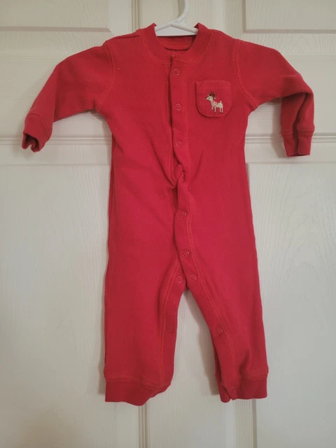 Infant Boys Red One Piece Outfit,  sz 3 months, by Carters