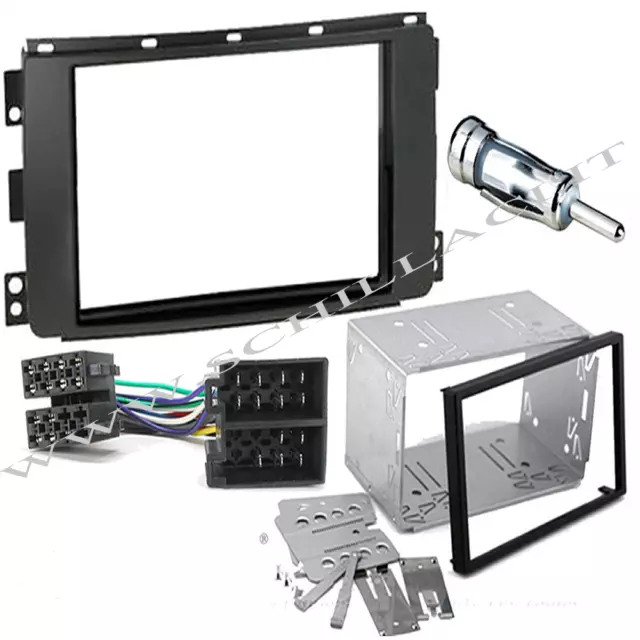 Kit mascherina adattatore autoradio 2 DIN con plancia per Smart Car ForTwo 2007