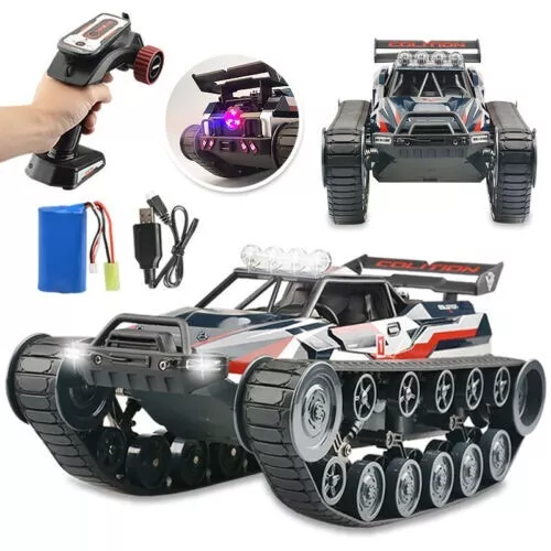 4WD High Speed RC Spray Tank Remote Control Toy Crawler Vehicle Drift Tank Car