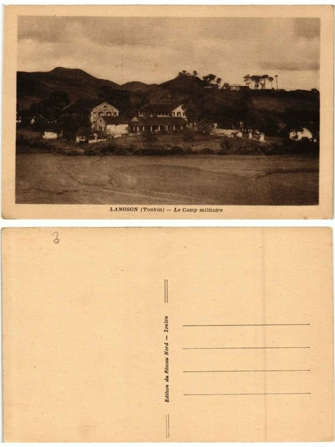 CPA AK LANGSON Le Camp Military VIETNAM INDOCHINA (463405)