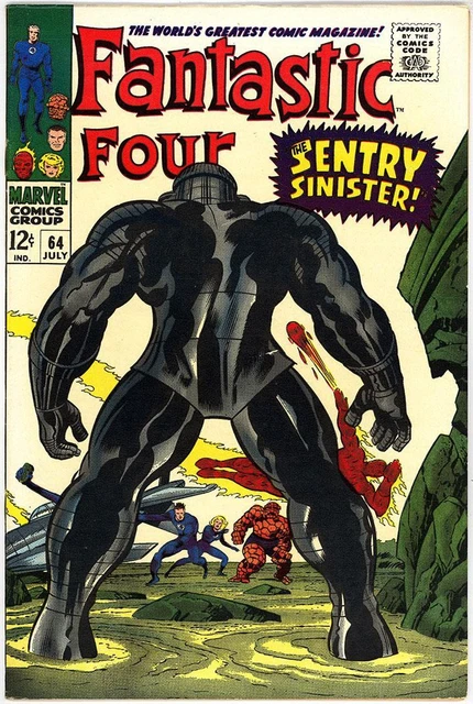 Fantastic Four 64 Nm- 9.2 High Grade Stan Lee Jack Kirby Marvel Silver 1967 Bin