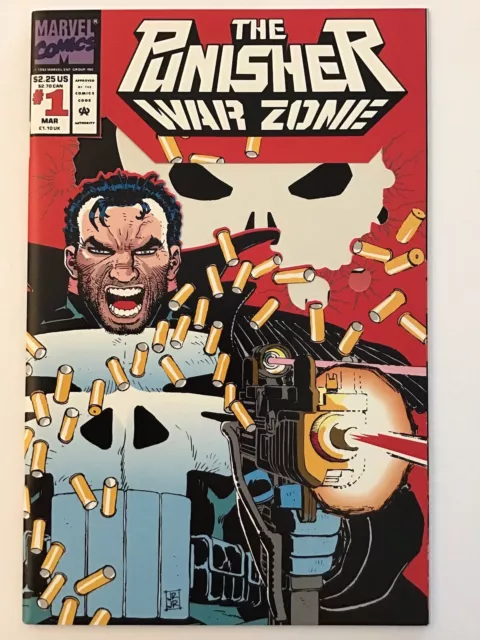 Punisher War Zone #1 (1992) Die-Cut Wraparound Cover; Marvel Comics; VF/NM