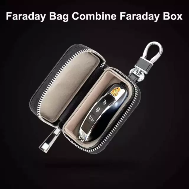 MONOJOY Keyless Go Schutz Autoschlüssel Faraday Tasche Autoschlüssel Signal Absc 3