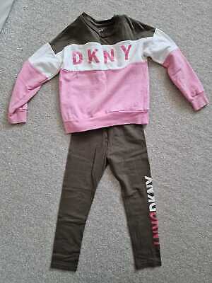 DKNY girls set 6 years pink/grey Cotton