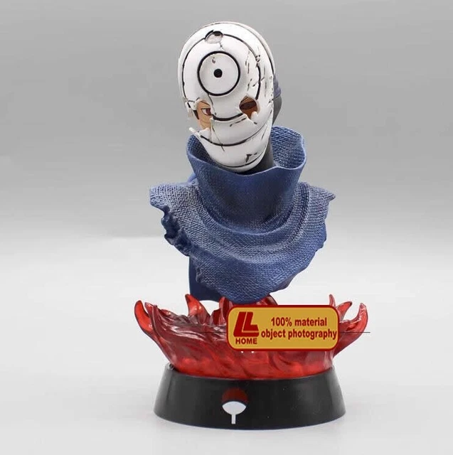 ANIME NINJA UCHIHA Obito Head Bust Broken mask Resin PVC Figure Toy