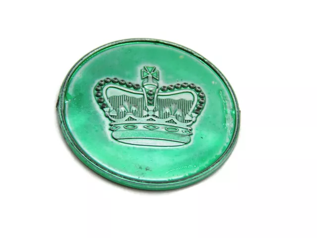 Crown & Dollar Sign Coin Green 2 Sided