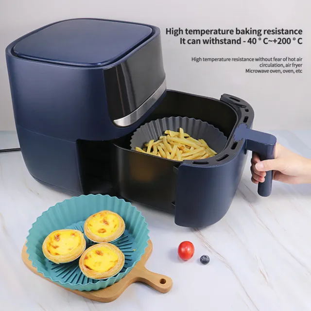 Air Fryers Liner Foldable Baking Silicone Pot Air Fryers Oven Cooking Tool Safe