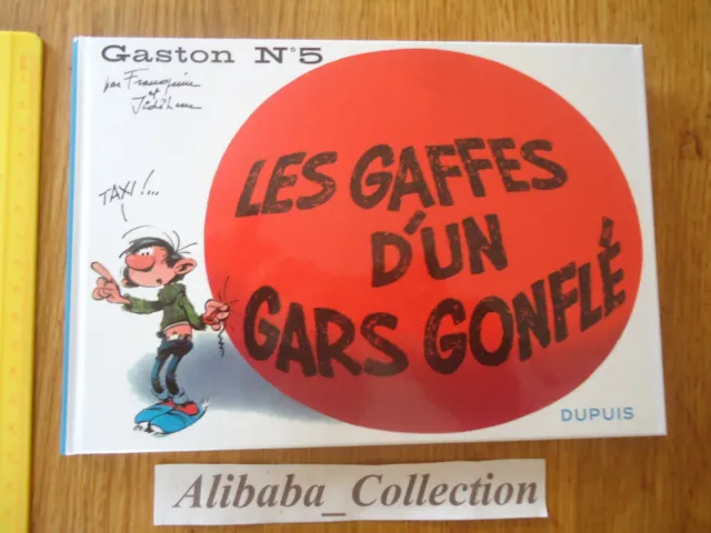 BD Gaston Tome 5 Gaffes gars gonflé FORMAT ITALIENNE FAC SIMILé FRANQUIN 2013
