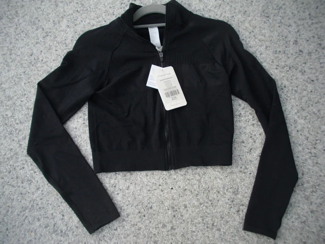 Fabletics - Sport Jacke Torry Cropped Seamless Jacket - schwarz - Gr. M - Neu