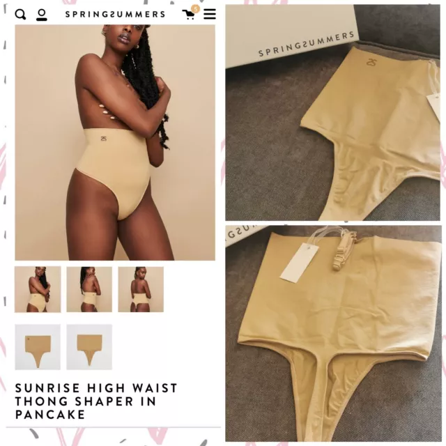 New Designer Springsummers SPANX Control Wear Thong High Waist neutral SZS 8/10