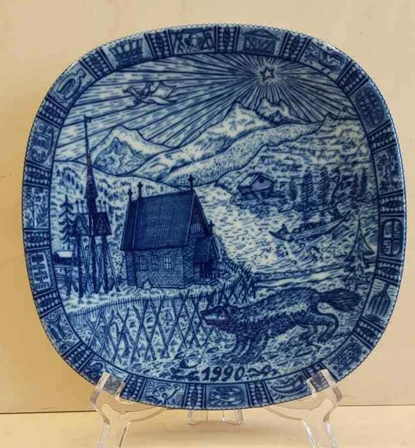 Christmas Plate Julen Rorstrand Sweden Collection1990  Limited Edition