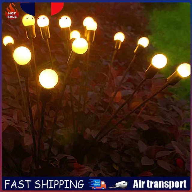 LED Solar Lawn Lamp Swinging Decorative Lights for Courtyard (Warm Light+8LED)