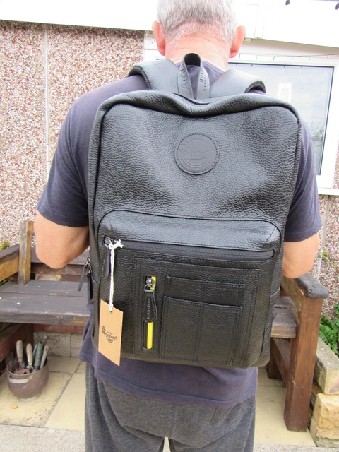 Milled nappa soft leather backpack deals
