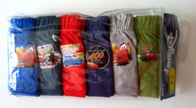 New BNIP Disney Pixar Cars boys kids Undies Briefs jocks 6 pack cotton underwear