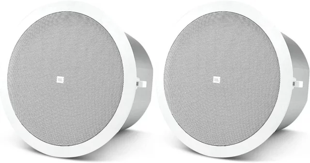 Paar JBL Control 24C Hintergrund Deckenlautsprecher 4 Zoll Tieftöner weiß LD