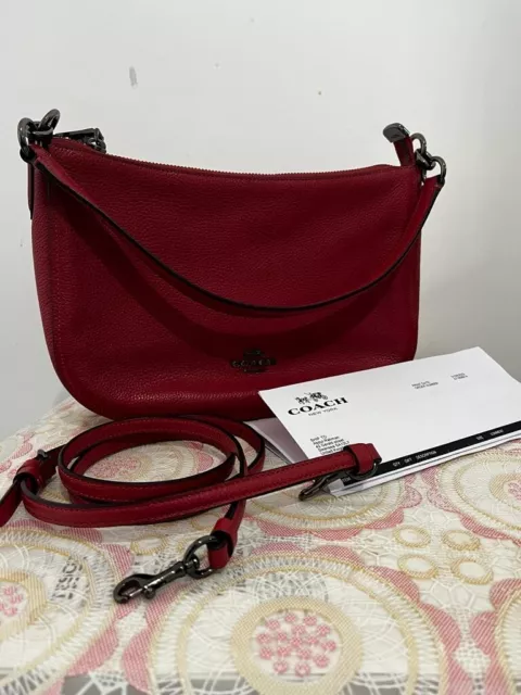 Coach sutton pebbled on sale leather hobo bag