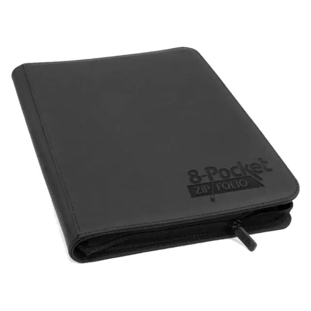 Ultimate Guard 8 Pocket ZipFolio XenoSkin Black Folder