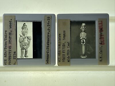 Power Fetish, Protective Statue: Teke Zaire African Tribal Art 2 35mm Slides
