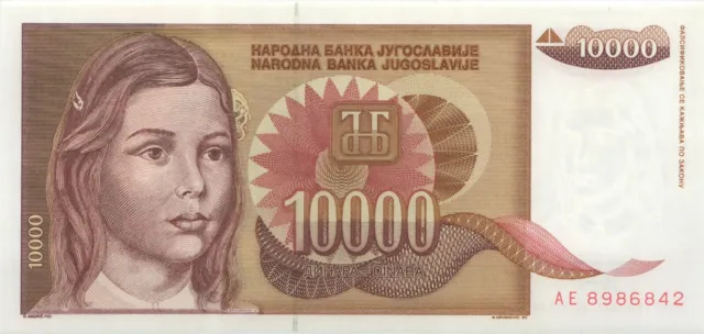 Yugoslavia/Yugoslavia P.116b 10.000 dinara 1992 (1) UNC