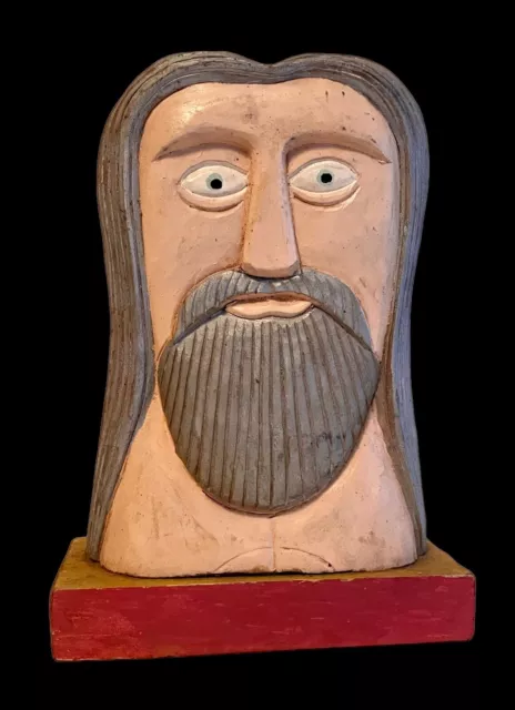 STANISLAW DENKIEWICZ Polen polnisch Naive Kunst Volkskunst Jesus 1986