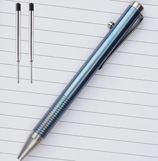 Titanium Pocket Ball Pen Ballpoint Pen Office Signatur Students Stationery EDC