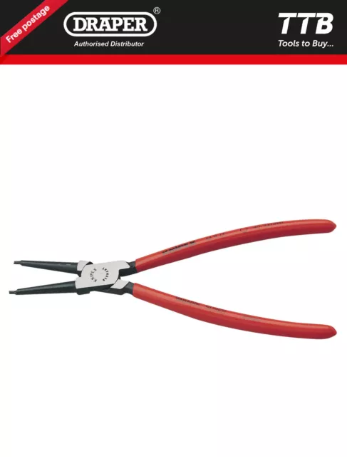 Draper Knipex 44 11 J3 SBE J3 Straight Internal Circlip Pliers, 40   100mm 56158