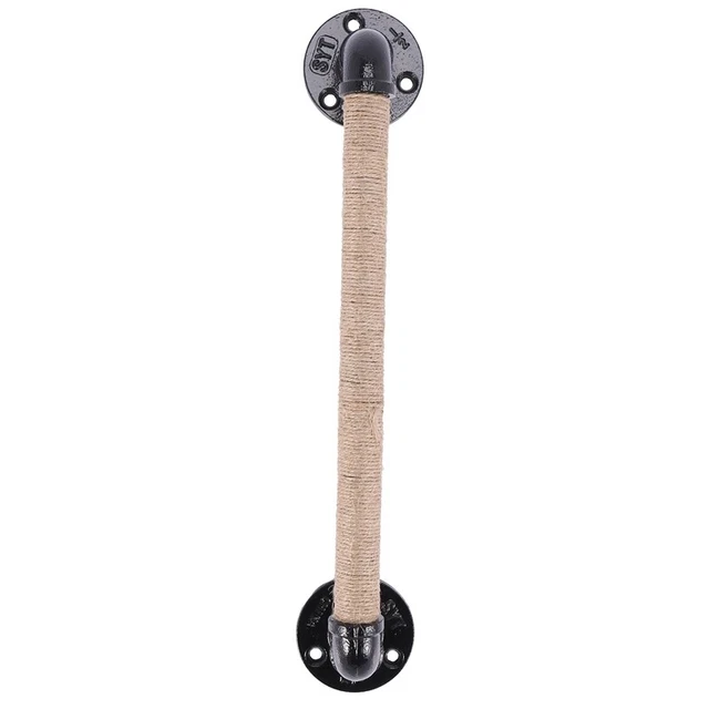 Industrial  Pipe Furniture Handle Barn Sliding Wooden Door Handles Black Antique