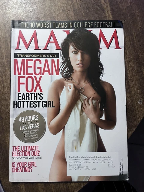 2008 OCTOBER MAXIM Magazine - Megan Fox Men's Issue - L 9337