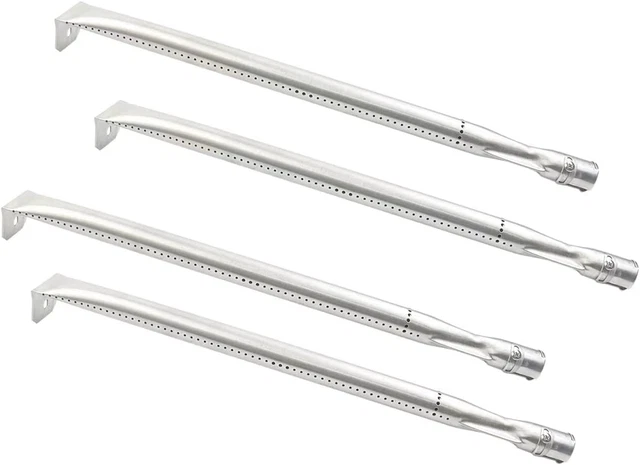 Napoleon Grill Replacement Parts - 4 Burner Tubes & 4 Heat Plates For LEX/LE/LD485 Series (S81001 Compatible)