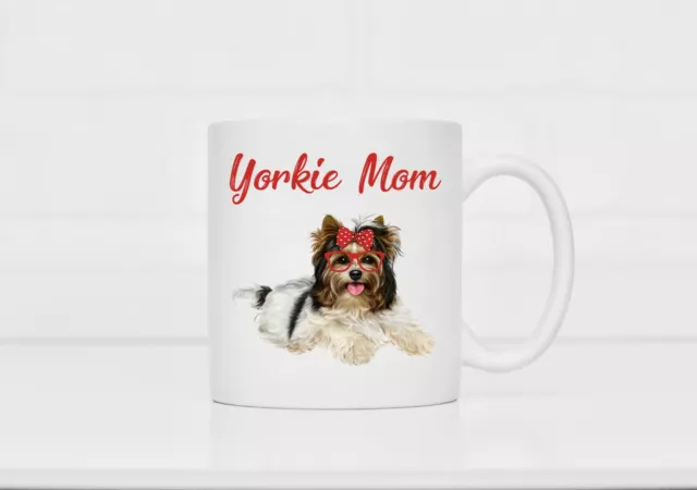 YORKIE MOM Yorkshire Terrier Dog Mug 11 oz Dog Mom Gift Coffee or Tea Cup