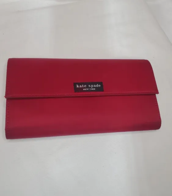 Kate Spade Women's Long Wallet Red Snap Vintage Y2K Used 10640 (Read Desc⬇️)