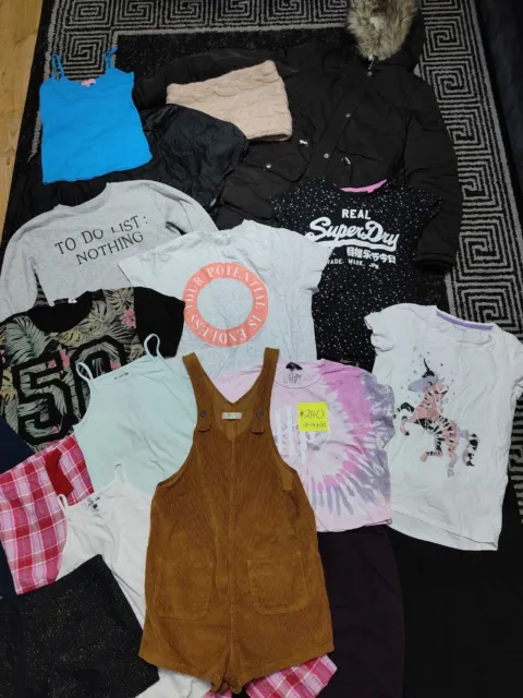 #240- Enorme pacchetto di vestiti per ragazze 13-14 anni GEORG NEXT NUOVO LOOK ZARA SUPERDRY