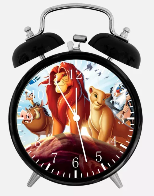 Disney Lion King Alarme Bureau Horloge 3.75 " Maison Ou Décor E120 Nice Pour