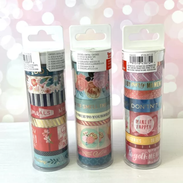 Recollections Washi Crafting Tape Boho Scrapbooking Planner Stickers Supplies