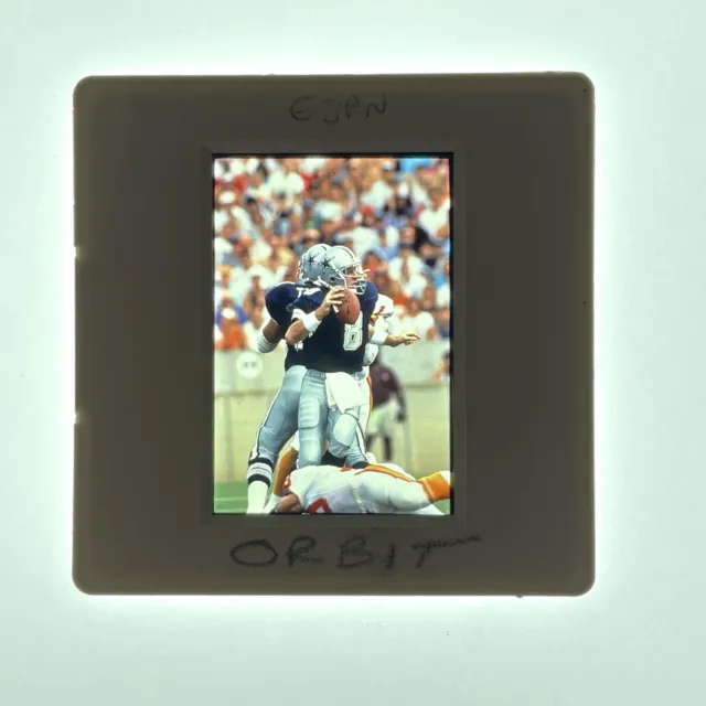 Vintage 35mm Slide S8312 Football Quarterback Troy Aikman Dallas Cowboys Team