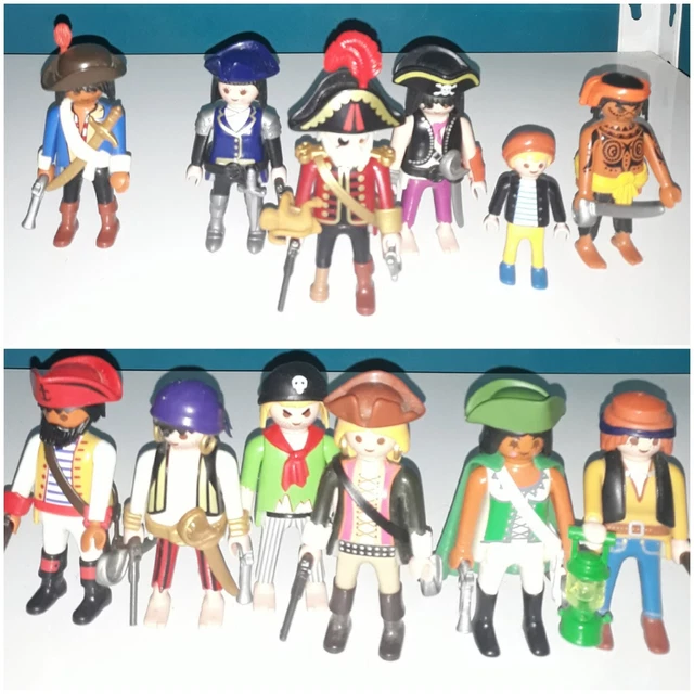 Lot De 12 Personnages Playmobil Pirates - Occasion Bon état
