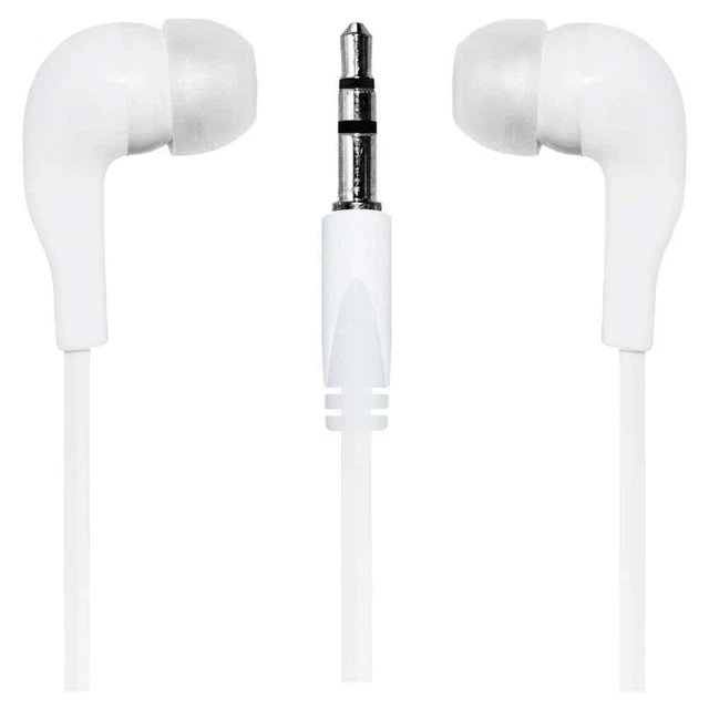 Oreillettes Filaires Jack 3.5 mm Compatible Xiaomi Redmi Note 10 9 8 7 6 Blanc