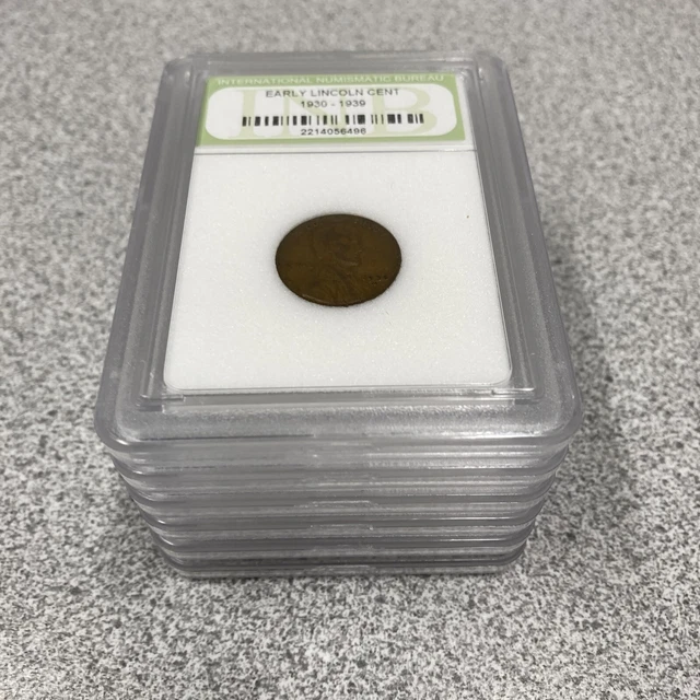 Early Lincoln Cent 1930 - 1939 Slabbed INB Certified Coin 1 c One 1c