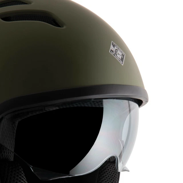 Casque Moto Acerbis Demi Jet Brezza E2206 - Vert Militaire Mat - Taille XS à XL - Homologué ECE 2206 - Neuf