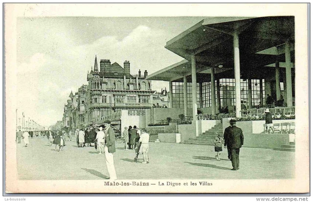 59 MALO LES BAINS - la digue et les villas