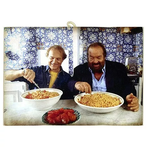 KUSTOM ART Tableau Bud Spencer et Terence Hill 40 x 30 cm.