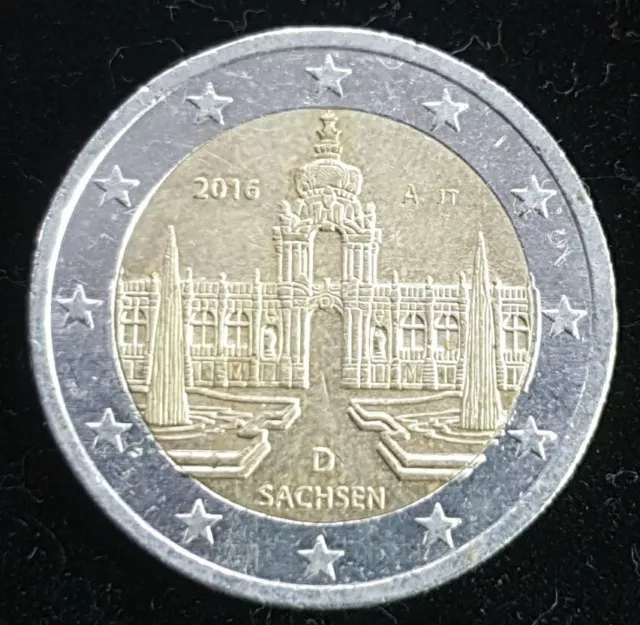2 Euro Deutschland 2016 Sachsen - Dresdner Zwinger-A