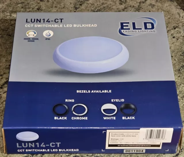 LightHub ELD BATTERY BACKUP EMERGENCY LED Light, 14w (16w) CCT, LUN14-CT-EM NEW