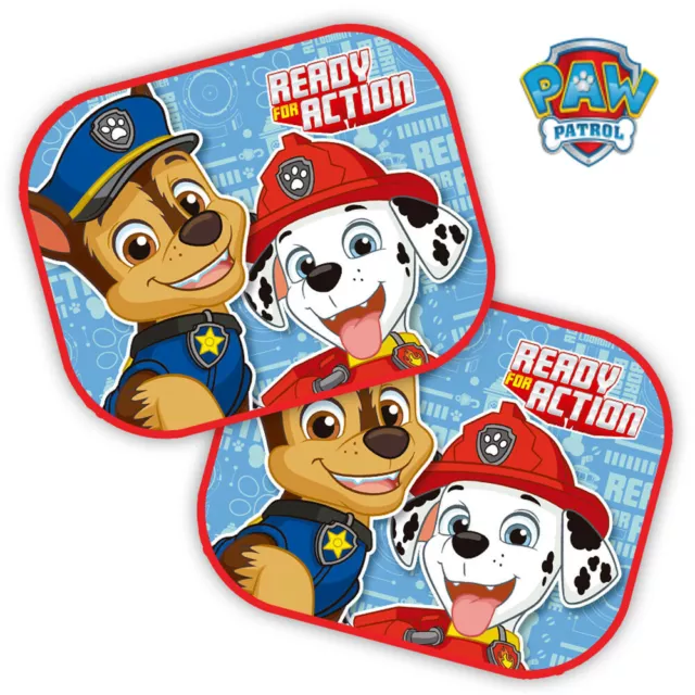 PAW PATROL Kids Baby Boy Children Car Window Sun Shades UV Blinds Visor 2 pack