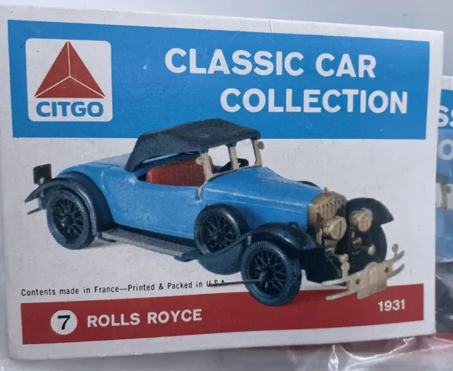 Citgo Classic Car Collection #7 - Rolls Royce 1931 kit - Sealed Package (3 Cars) 3