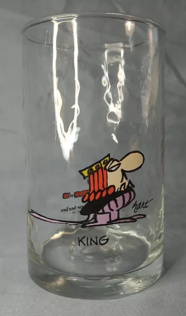 Vintage Arby's 1983 The Wizard of ID KING Drinking Glass Collector Series